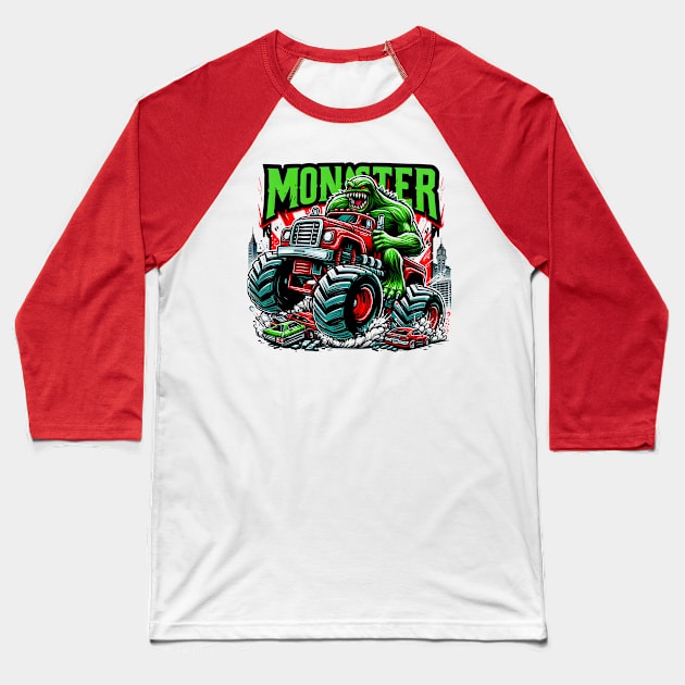 Monster Jam Truck Baseball T-Shirt by T-shirt US